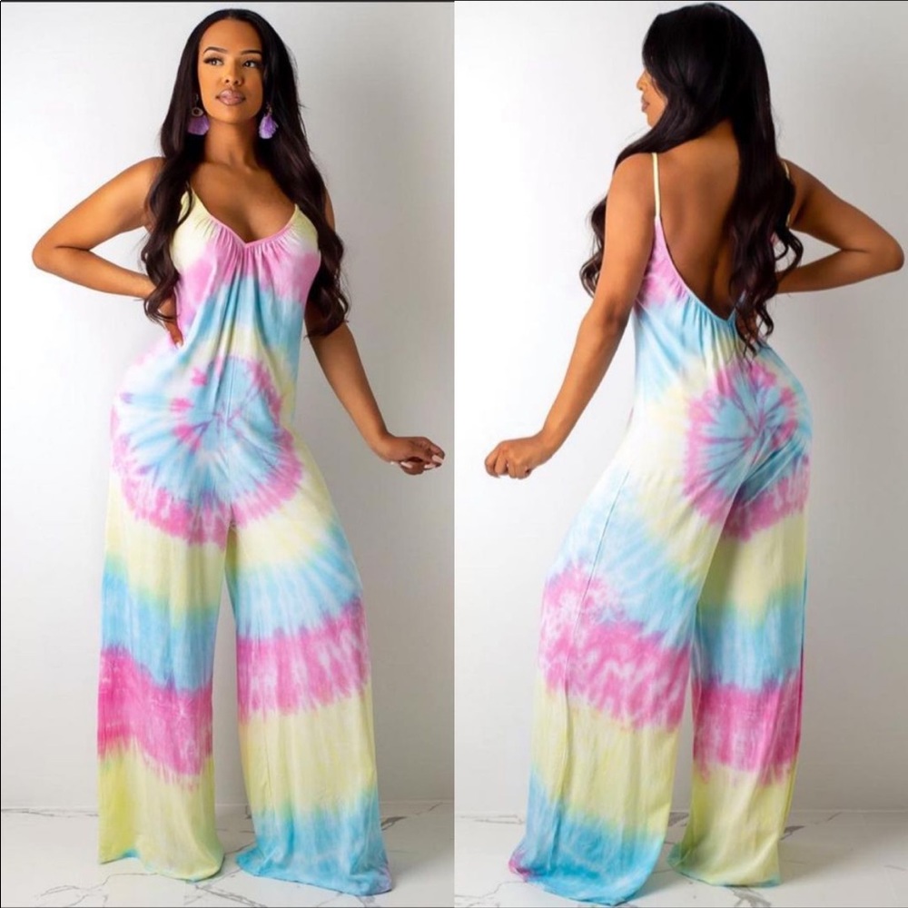 Tye-Dye Tank Jumpsuit